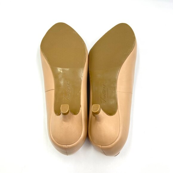 Trotters Womens Size 6.5 Beige‎ Nude Tan Leather Kitten Heels Pumps Shoes - Picture 9 of 14
